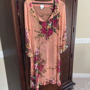 Tracy Reese sheer silk cover up